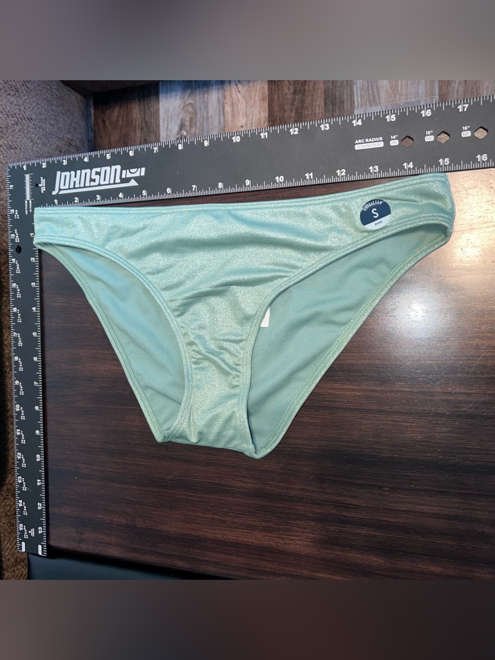 Hollister Sage Green Shimmery Bikini Brief